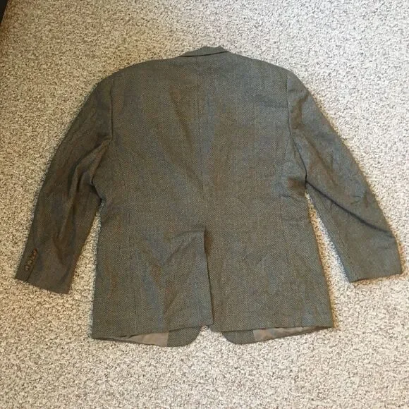 VTG Tweed Blazer Sports Coat UK Great Britain Jacket Two Button Austin Reed - Picture 2 of 14
